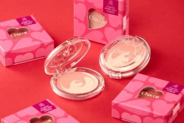 チャコット・コスメティクス26年バレンタインコスメ、“マーブルチョコ”着想のチーク＆ハイライト