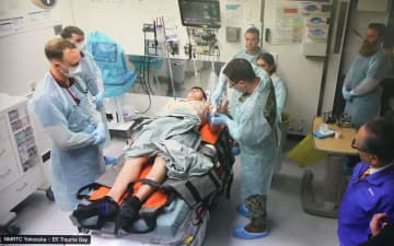 横須賀基地の空母乗組員被ばくを想定　日米合同で原子力防災訓練