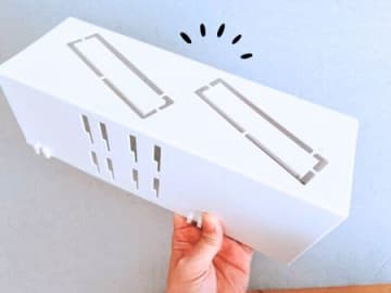 【ダイソー】不思議な穴だらけの箱、組み立ててみたら…？「パズルみたいで楽しい♪」「使い勝手めっちゃイイ」