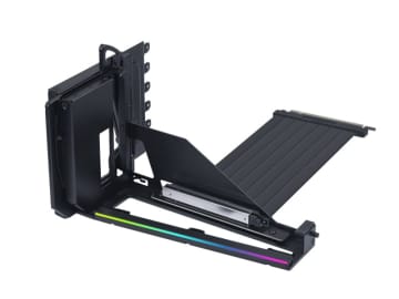 角度調整も可能なGPU縦置きブラケットがLian Liから、PCIe 5.0対応
