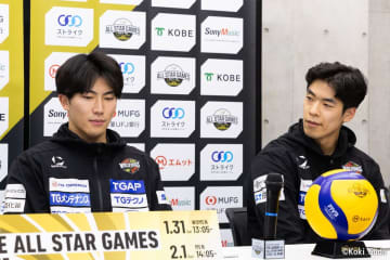 水町泰杜が対戦相手の主将・宮浦健人に宣戦布告！？「正直、負ける気はしないんですけど」【オールスター会見】