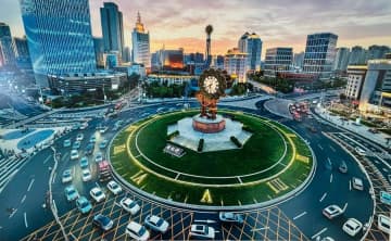 中国・天津で空撮写真展　都市の発展捉えた100点公開