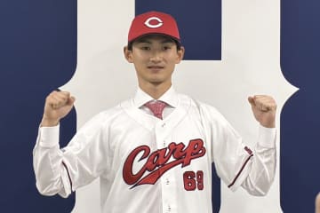 【広島】辰見鴻之介が入団会見「最低でも２ケタは盗塁したい」　現役ドラフトで楽天から移籍