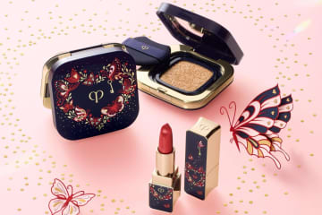 クレ・ド・ポー ボーテ2026年春コスメ”蝶＆ハート”の赤リップ＆ファンデーションケース