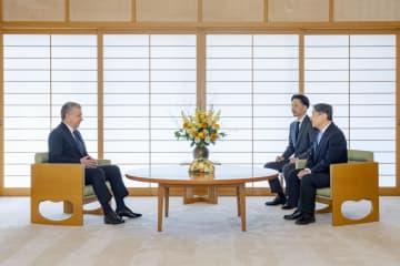 中央アジア4大統領と会見　天皇陛下、皇居・御所