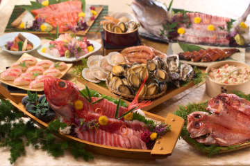 大江戸温泉物語Premium 伊東ホテルニュー岡部、金目鯛・あわび食べ放題。追加料金なしでローストビーフ・うなぎも