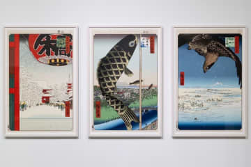 村上隆の版画展「ジャポニズム」東京・カイカイキキギャラリーで、歌川広重＆ゴッホのオマージュ版画など