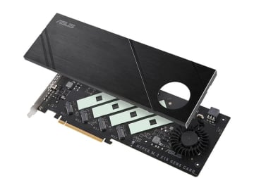 PCIe 5.0 SSDを4枚搭載できる「Hyper M.2 x16 Gen5 Card」がASUSから