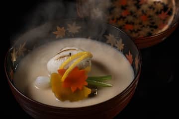 星のや軽井沢、信州の野菜/ジビエ/川魚など旬の食材を楽しむ日本料理「山の懐石」初冬限定メニューを提供中