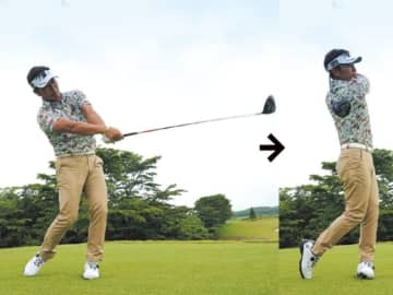 宮本勝昌が飛距離アップのコツを伝授！クラブを逆さにもって素振り