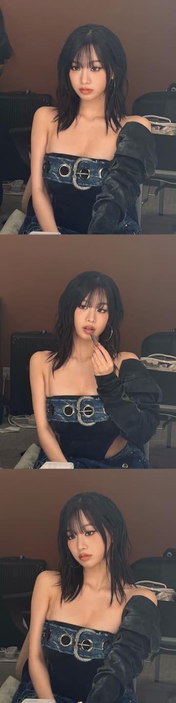 限界ギリギリ？“ずり落ちそう”な大胆衣装のナッティ、色っぽい雰囲気に釘付け「衝撃」【PHOTO】