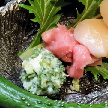 わさび漬けアレンジ！まぐろに合う野菜をプラス！大葉じゃないですよー！お寿司の箸休めにも！