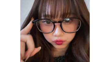 「今日好き」瀬川陽菜乃 ドアップ“ぷく顔”でお気に入りマツパ披露！「ビジュ最高」新鮮なメガネ姿から覗く綺麗すぎる自まつ毛に驚きの声も