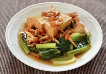 片栗粉なしでとろみがついた！◯◯を入れるのがポイント「厚揚げの簡単あんかけ風」を作ってみた