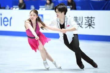 紀平梨花／西山真瑚組“りかしん”がRD57.44点で暫定トップ！ 全日本フィギュア初陣を好発進　結成３か月で驚異的な成長