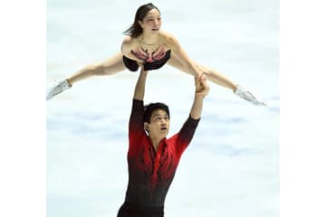 りくりゅうにアクシデント…SP首位発進も三浦璃来が左肩を脱臼　演技後は涙【全日本フィギュア／ペアショート】