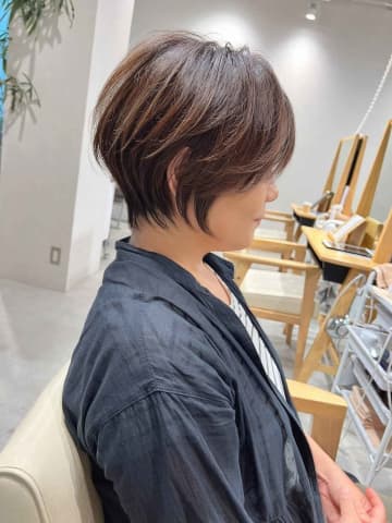 こういうの求めてたーー！【50代】短いけど適度に女っぽい♡「こなれショートボブ」