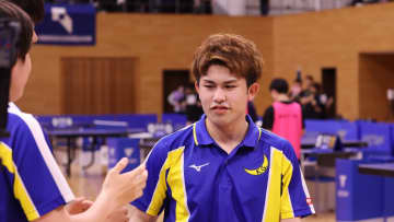 インハイダブルス8強、関西学生リーグ通算33勝の男が実業団の誘いを断った理由「卓球は最強のガクチカになる」