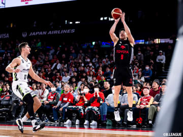 A東京・安藤周人が通算900本の3ポイント成功…「みんなのおかげで積み重ねられた記録です」と感謝