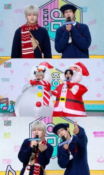 TWS ドフン＆ジフン、可愛らしいサンタ＆雪だるま姿で登場！「音楽中心」MCとして活躍