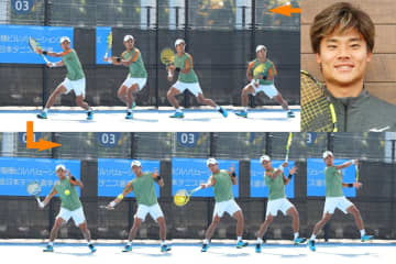 フォアのトップスピンを深く打つコツを住澤大輔が伝授！ 肩を深く入れ、右足の蹴りで身体を回す【プロが明かすテニス上達法】＜SMASH＞