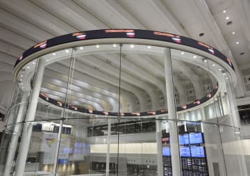 東証、一時800円高　円安好感、金利上昇