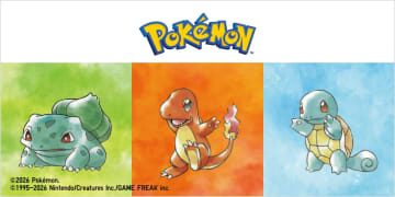 「ポケモン」×ユニクロ「UT」の最新コレクションが2026年3月下旬に登場！カントー御三家など初代作品がテーマ