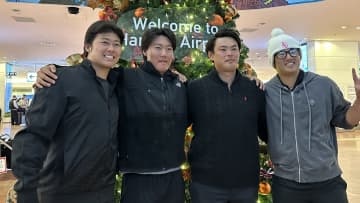 カンガルーとの思い出も　巨人・石塚裕惺選手ら4選手が帰国　石塚は打率3割超えも「満足いく数字ではない」