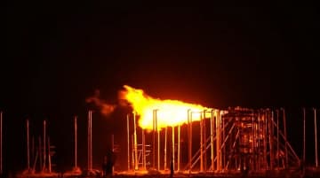 中国初の高圧純水素パイプライン実大火炎放射試験に成功　新疆ハミ市