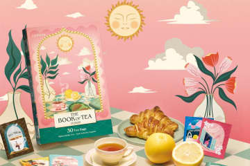 ルピシアの本型ティーバッグセット、“春のひと休み”がテーマの「ブック オブ ティー・アンポーズ」