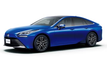 トヨタ、FCEV「ミライ」一部改良 エンブレム位置やボディカラーを見直し、カーナビアプリ「moviLink」との連携に対応