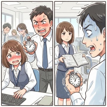 「トイレ休憩長すぎだ！」とストップウォッチで計る係長。だが、私の反論で態度が一変した話【短編小説】