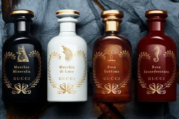 グッチ ビューティ26年春香水、”錬金術の4種エレメント”着想ムスクやローズの香り