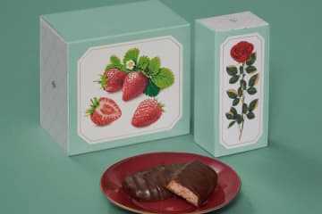 ルル メリーからあまおう苺のショコラサブレやフラワー型焼き菓子、伊勢丹新宿店に