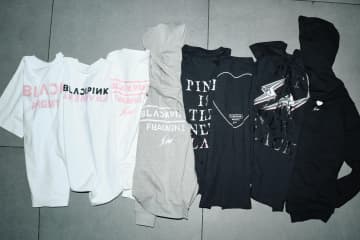 フラグメント×BLACKPINK、“ハート＆稲妻ロゴ”のスウェットや半袖Tシャツ