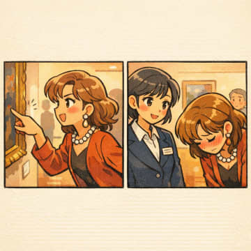 「金払ってるからいいじゃない」美術館で作品に触ろうとする客。だが、職員の正論で態度が一変【短編小説】
