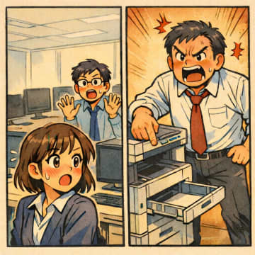 「誰だ最後に使ったのは！」コピー機の紙が空っぽなのを怒る上司。ログを見た結果、犯人は…【短編小説】