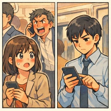 「早く話せ！」と電車で大声で話すサラリーマン。だが、会話内容が会社にバレ厳重注意に【短編小説】