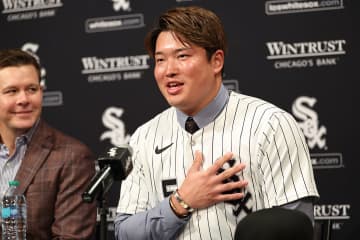 村上宗隆がホワイトソックス入団会見　「ようやくスタートラインに立てた」　日本人選手＆ヤクルト恩師との交流も語る