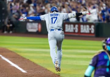 ドジャース大谷翔平が今季最高のバットフリップで堂々１位　Ｄバックス戦の万歳パフォをＭＬＢ公式選出