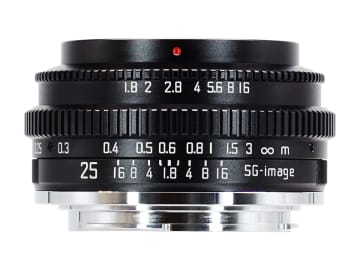 1.2万円のAPS-C向け単焦点レンズ「SG-image 25mm F1.8」
