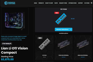 「メモリなし」でPCが5万円以上の節約。米BTOショップから異例のゲーミングPC