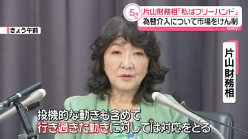 為替介入「フリーハンド」　片山財務相、市場の動きけん制