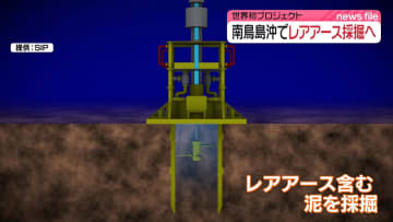 南鳥島周辺の海底からレアアース採掘へ　世界初の取り組み