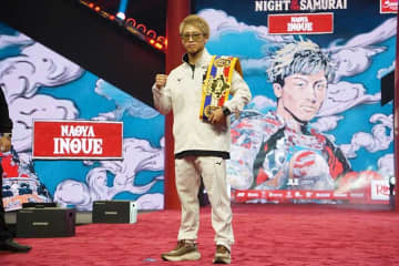 井上尚弥、サウジ降臨で断言「PFP1位になるにふさわしい試合を」　超大型興行のセレモニーで歓声、中谷潤人ら日本人トップ選手が集結