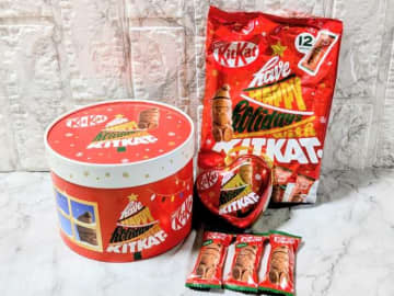クリスマスイーツのデコレーション素材としても使える♡｢キットカット ホリデイサンタ｣