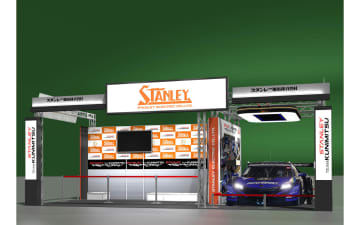 スタンレー電気、東京オートサロン2026に出展 「RAYBRIG NSX-GT」をブースに展示してピット用照明でライトアップ