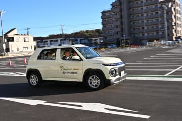 渡辺木更津市長がインスターをドライブ【木更津市がヒョンデのEVを活用したまちづくりの連携協定を締結】