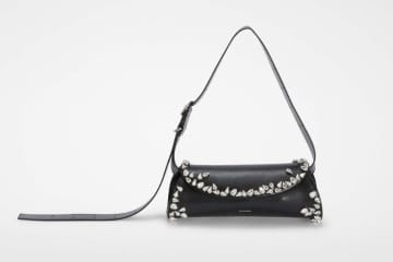 ジル サンダー“クリスタルガラス”きらめく「カンノーロ」バッグ、ローズピンクの「タングル」も