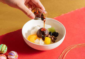 船橋屋の年末年始限定「迎春あんみつ」♡新年を祝う華やか和スイーツ